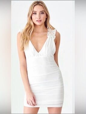 New White Date Night Sexy Summer Girls Night Night Out Mini Dress